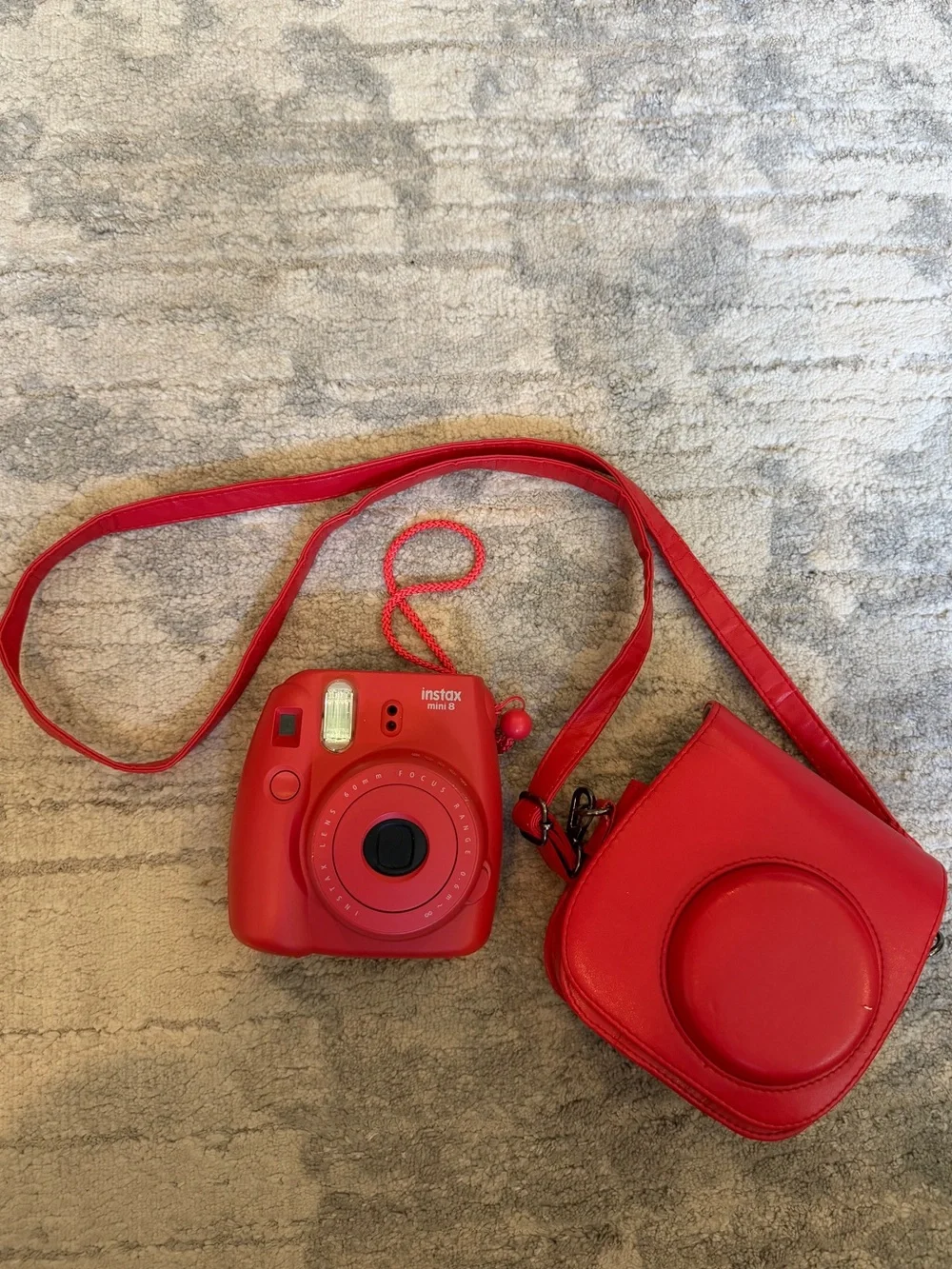 Fujifilm instax mini 8 Instant Camera in Red with Matching Red Case
